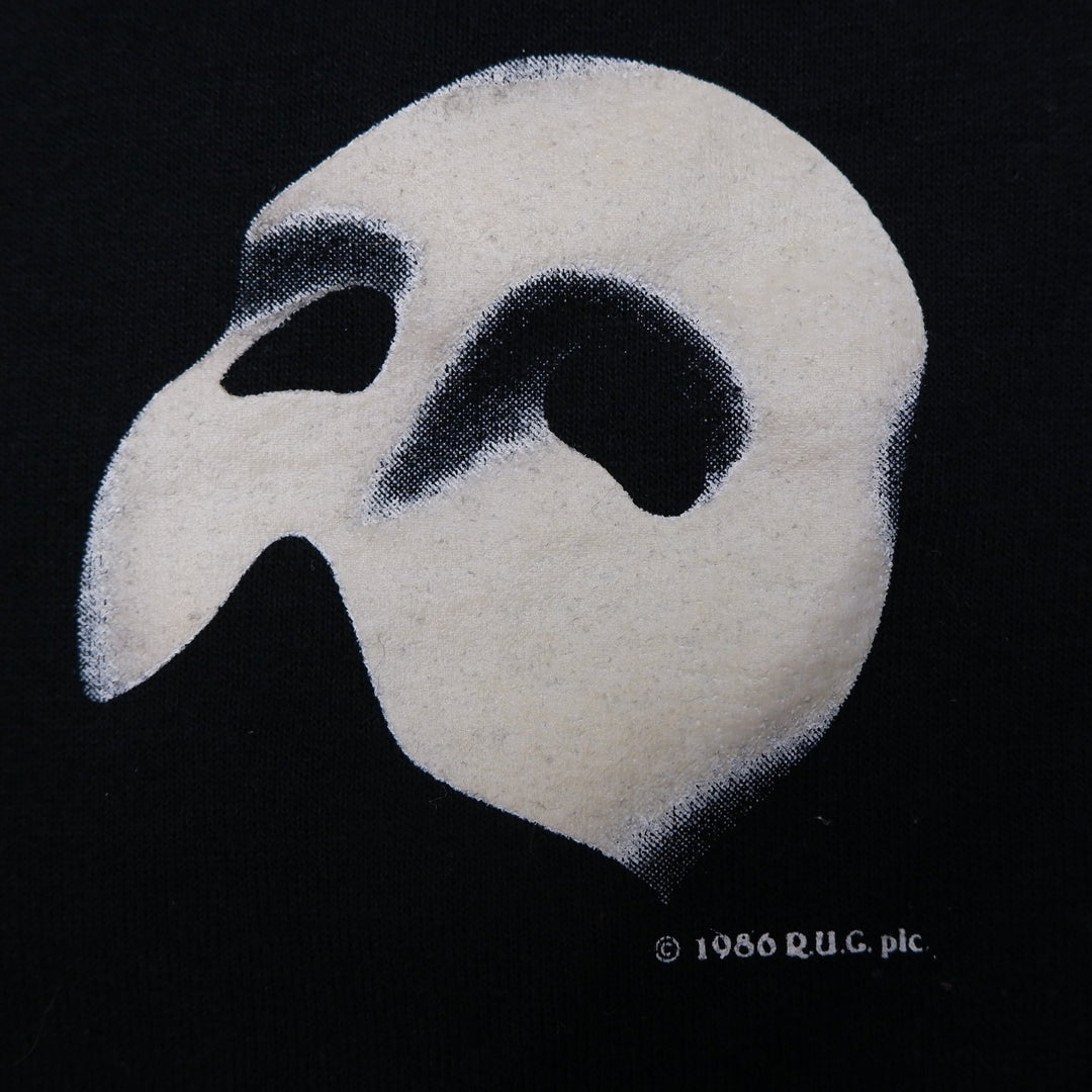 Vintage Mens Fruit of the Loom Phantom of the Opera Sweatshirt Black
