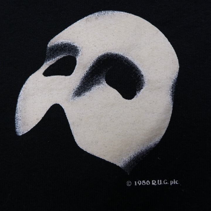 Vintage Mens Fruit of the Loom Phantom of the Opera Sweatshirt Black