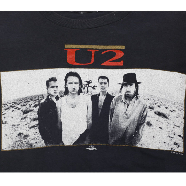 Vintage 80's U2 Joshua Tree Concert Tour T-Shirt Size L | Migration_T-Shirts - Detail View | Fashion Rerun