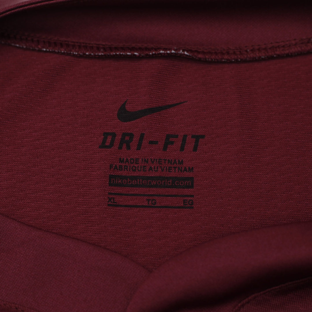 Mens Nike Dri-FIT Baseball Jersey Maroon White Size XL