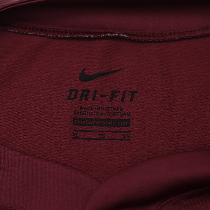 Mens Nike Dri-FIT Baseball Jersey Maroon White Size XL