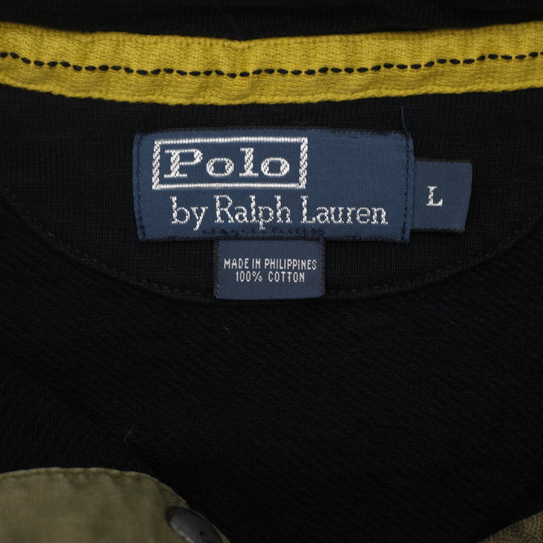 Vintage Polo Ralph Lauren Snap Button Pullover Sweatshirt Size L