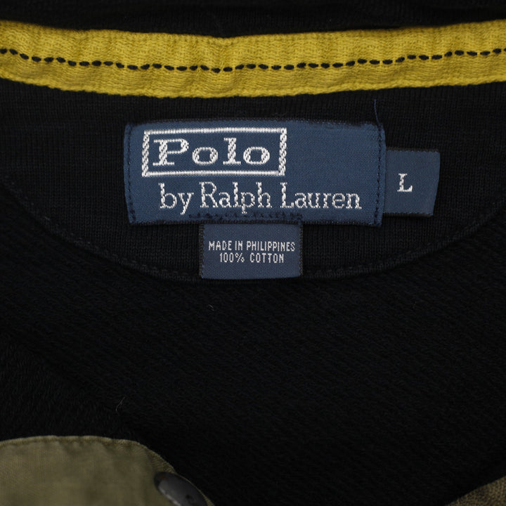 Vintage Polo Ralph Lauren Snap Button Pullover Sweatshirt Size L