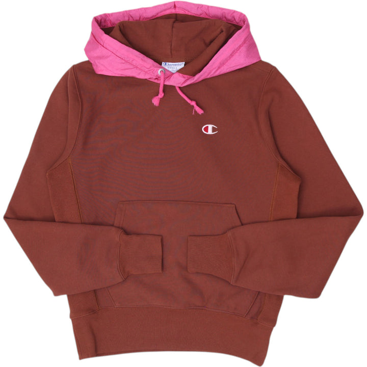 Mens Champion Reverse Weave Colorblock Nylon Hood Pullover Hoodie Size S