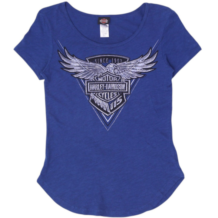 Ladies Harley Davidson Eagle Morden Manitoba Canada Blue Size S