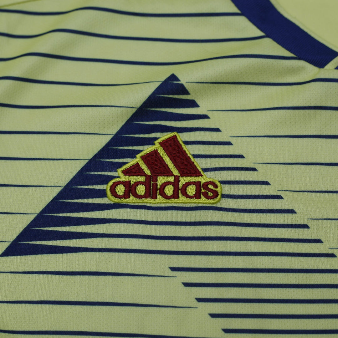 Mens Adidas Colombia 2018-19 Home Football Jersey Adidas Yellow Size L World Cup