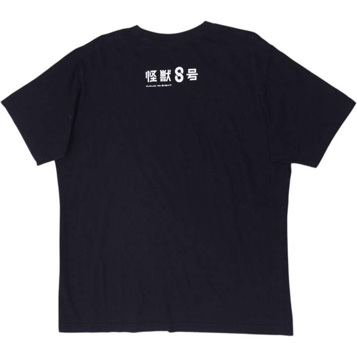 Mens Uniqlo x Kaiju No. 8 UT Anime Graphic T-Shirt Black Size XL