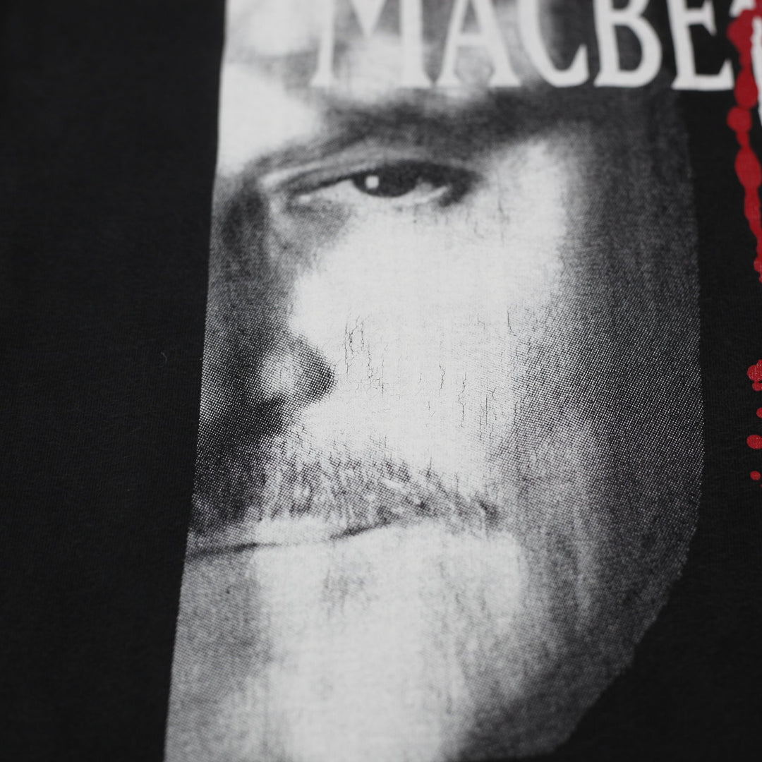 Vintage 90s Macbeth Theatre Promo T-Shirt Medium Black Single Stitch Made In USA