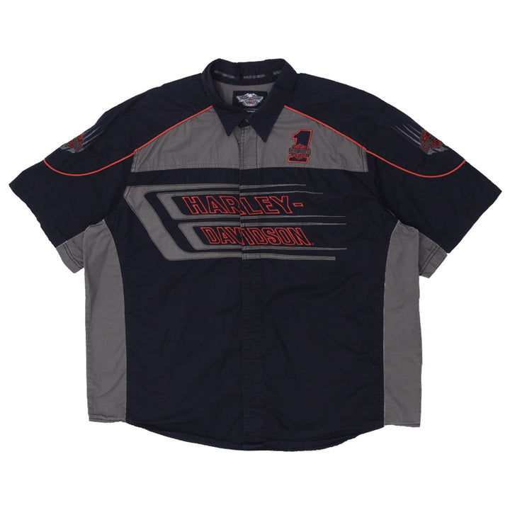Mens Harley Davidson MotorClothes Button Down Shirt - Fashion Rerun Vintage Migration_Shirt