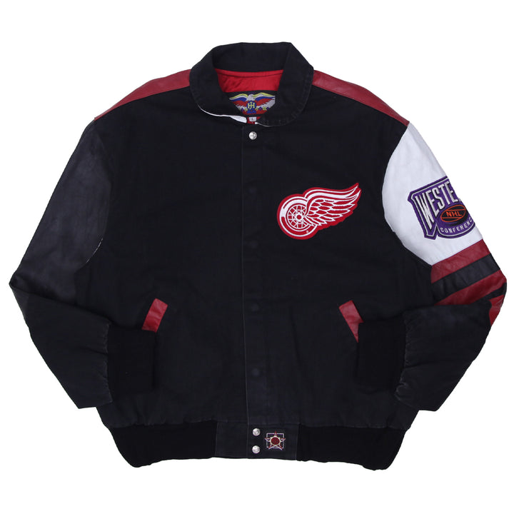 Vintage '90s Detroit Red Wings NHL Jeff Hamilton Jacket Size L - Fashion Rerun Vintage Migration_Jacket