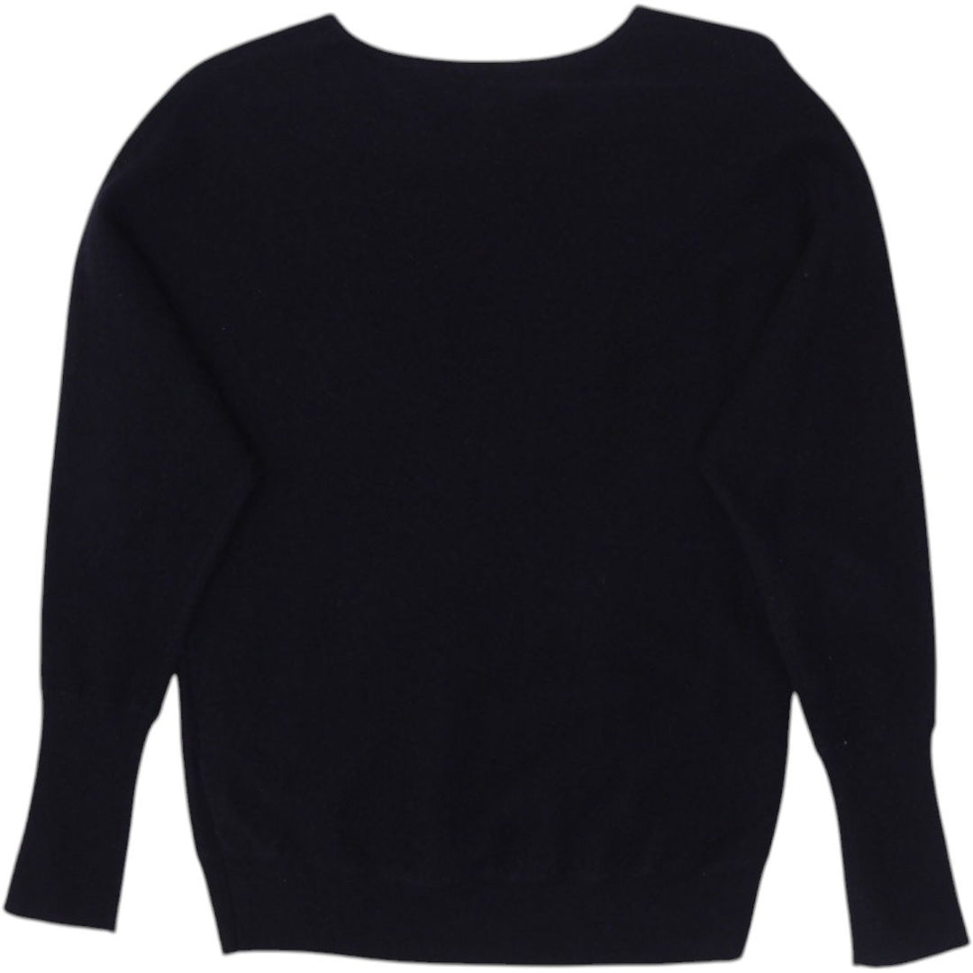 Ladies Tahari 100% 2-Ply Cashmere Black Sweater