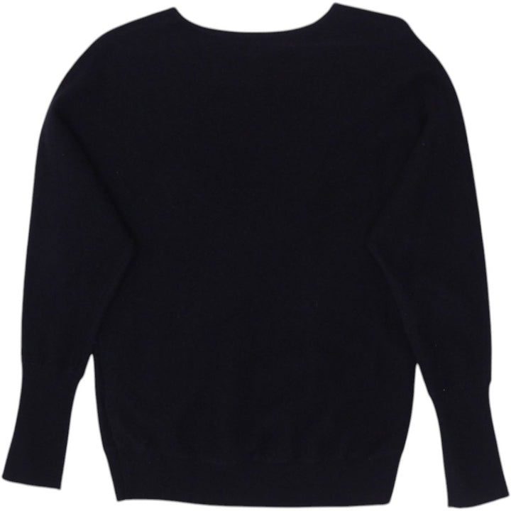 Ladies Tahari 100% 2-Ply Cashmere Black Sweater