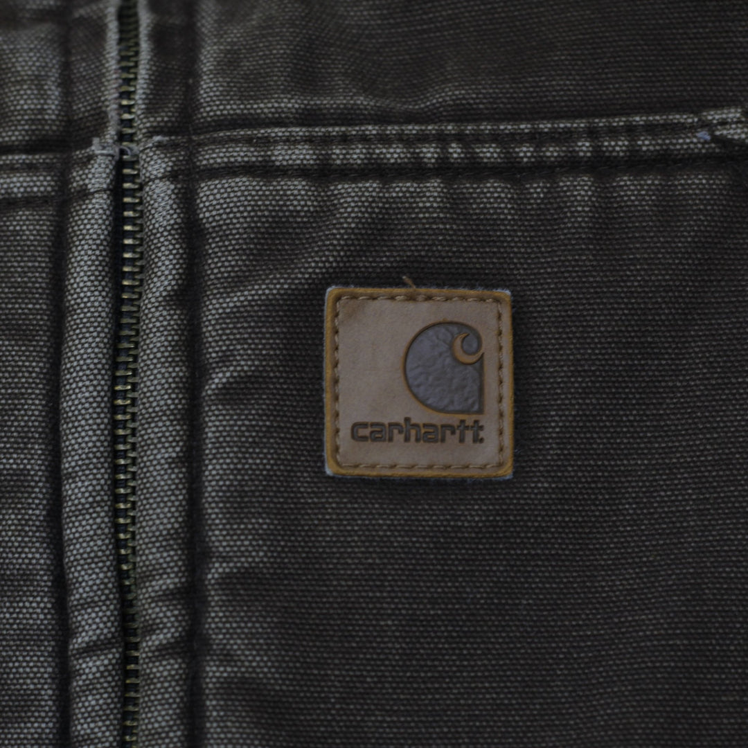 Carhartt V33 DKB Men's Mock Neck Sherpa Lined Work Wear Vest Brown 2XL | Migration_Vests WW Collection - Deta | Fashion Rerun