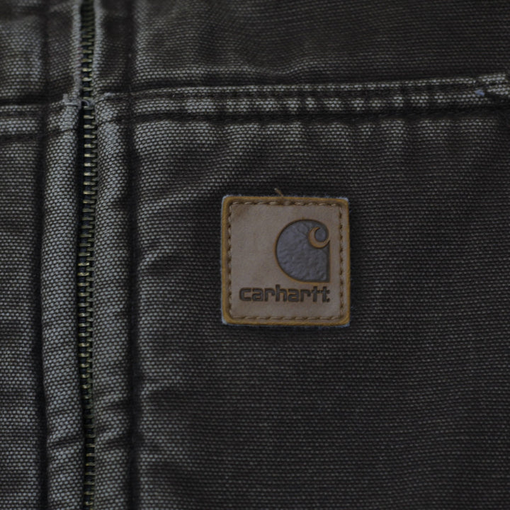 Carhartt V33 DKB Men's Mock Neck Sherpa Lined Work Wear Vest Brown 2XL | Migration_Vests WW Collection - Deta | Fashion Rerun