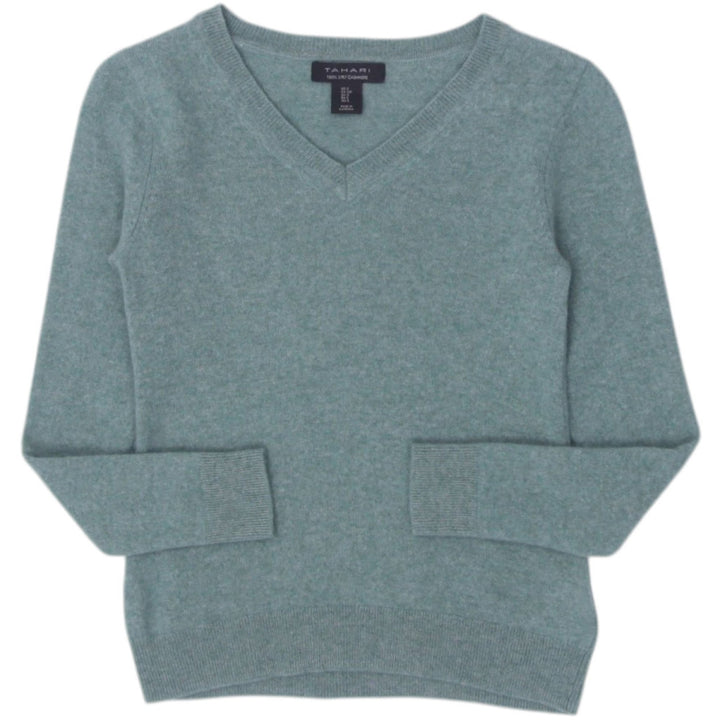 Ladies Tahari V-Neck 100% Cashmere Knitwear Sweater | Migration_Sweaters | Fashion Rerun