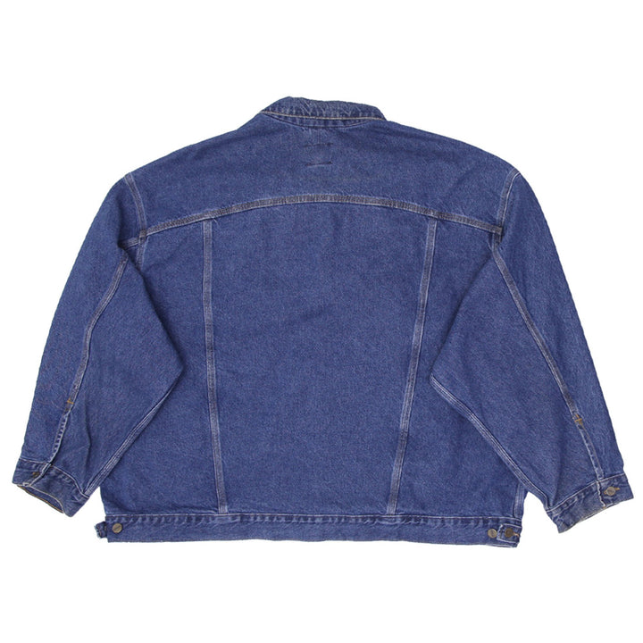 Vintage Mens Carhartt Denim Trucker Jacket Blue Workwear | Migration_Jackets UAENAT20 - Side View | Fashion Rerun