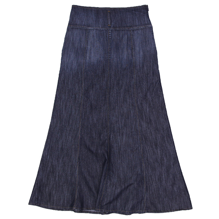 Y2K Ladies Flared Denim Long Skirt