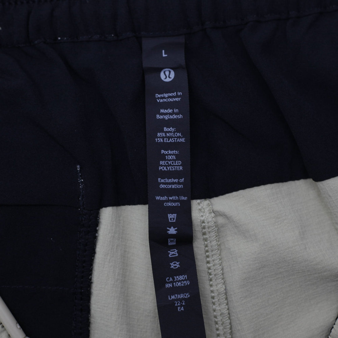 Mens Lululemon Pace Breaker Short Elastic Waist Athletic Shorts Size L