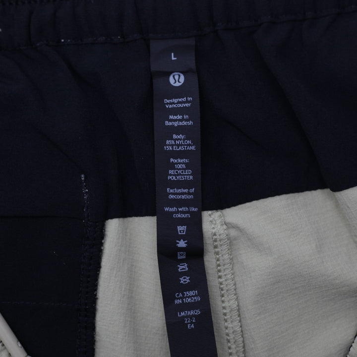 Mens Lululemon Pace Breaker Short Elastic Waist Athletic Shorts Size L