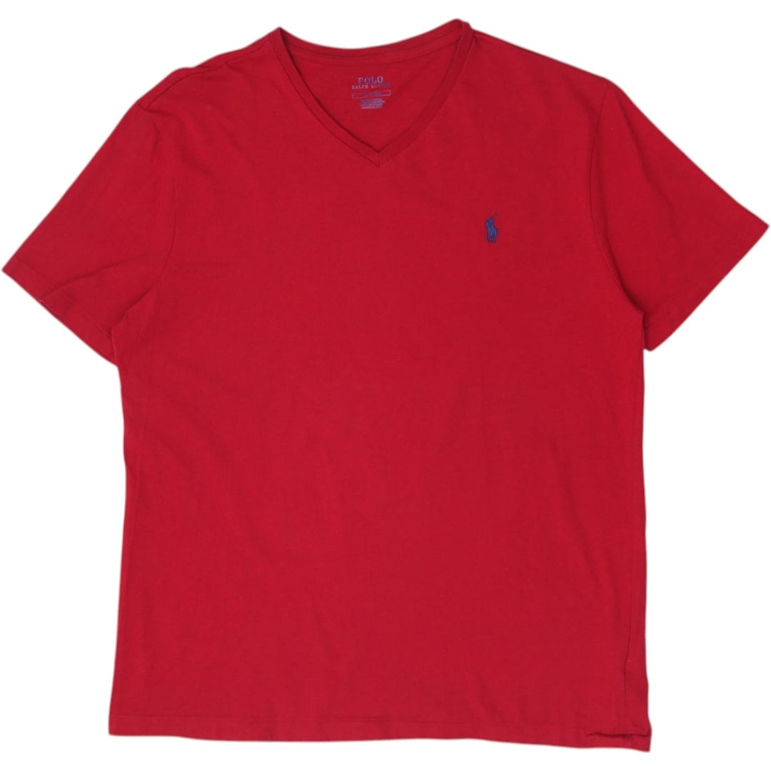 Mens Polo Ralph Lauren Short Sleeve V-Neck T-Shirt Size L