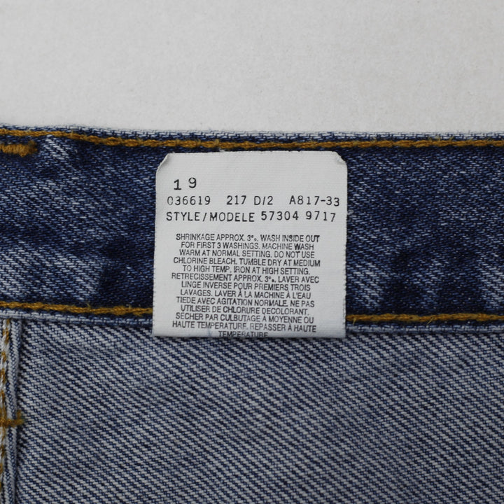 Vintage 90s Levi's 57304 Straight Fit Jeans Size 10S | Migration_Jeans - Detail View | Fashion Rerun