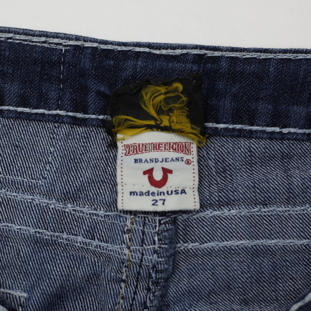 Y2K Ladies True Religion Billy Big Straight Leg Jeans Size 27