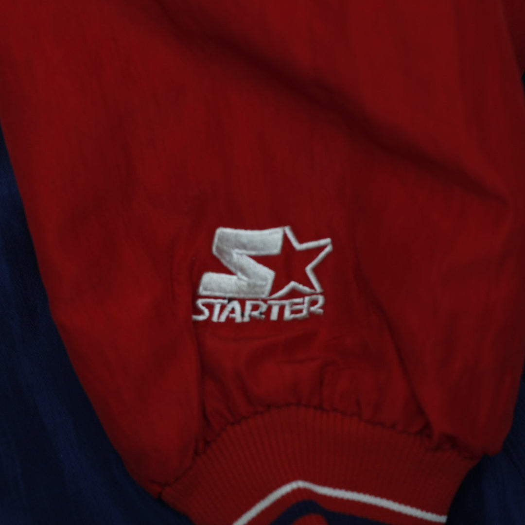 Vintage 90s Starter Diamond Collection Cleveland Indians Bomber Jacket Size L