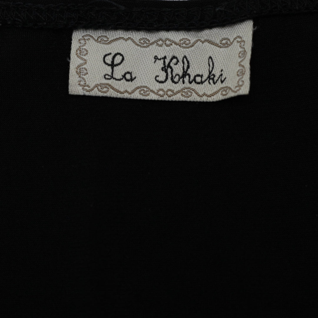 Y2K Ladies La Khaki Black Tank Top Sleeveless Stylish