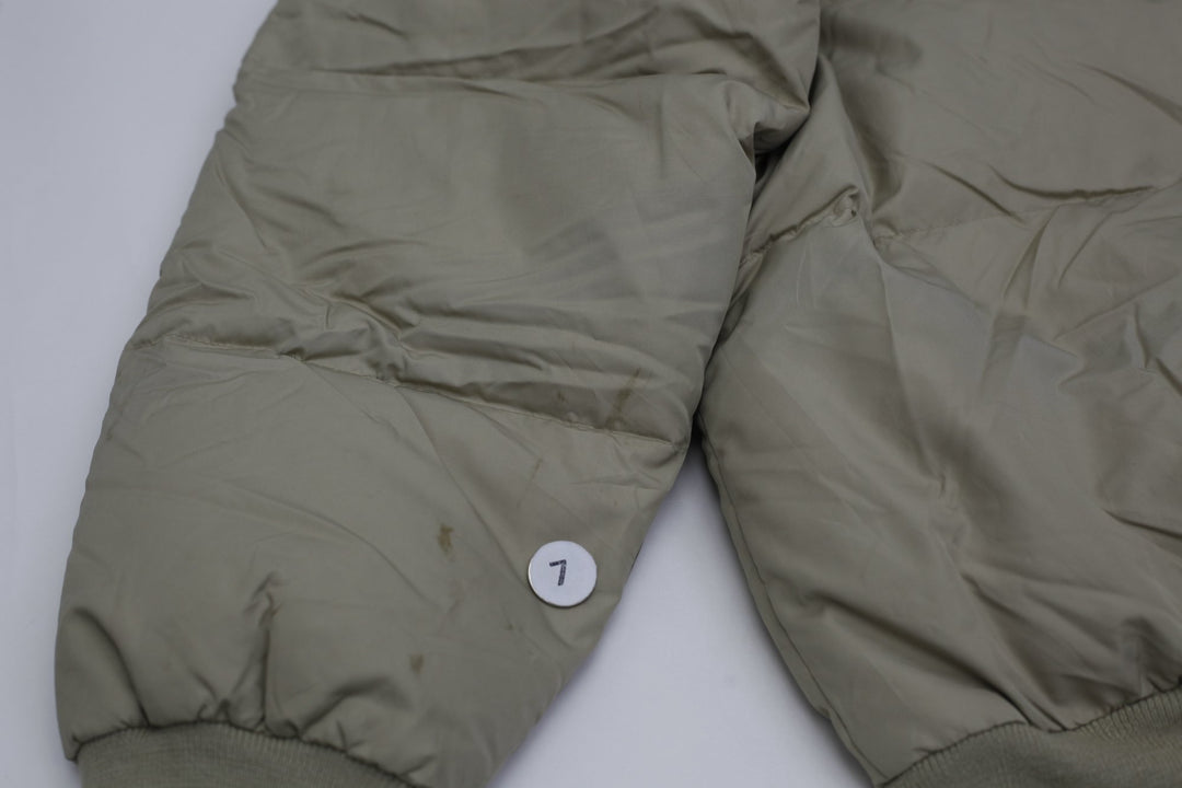 Vintage Mens Polo Ralph Lauren Puffer Jacket Beige Down Fill
