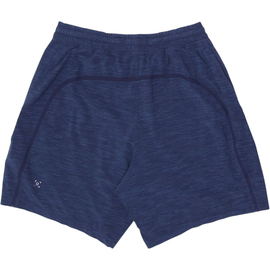 Men’s Lululemon navy blue casual shorts with elastic waistband with comfortable fit