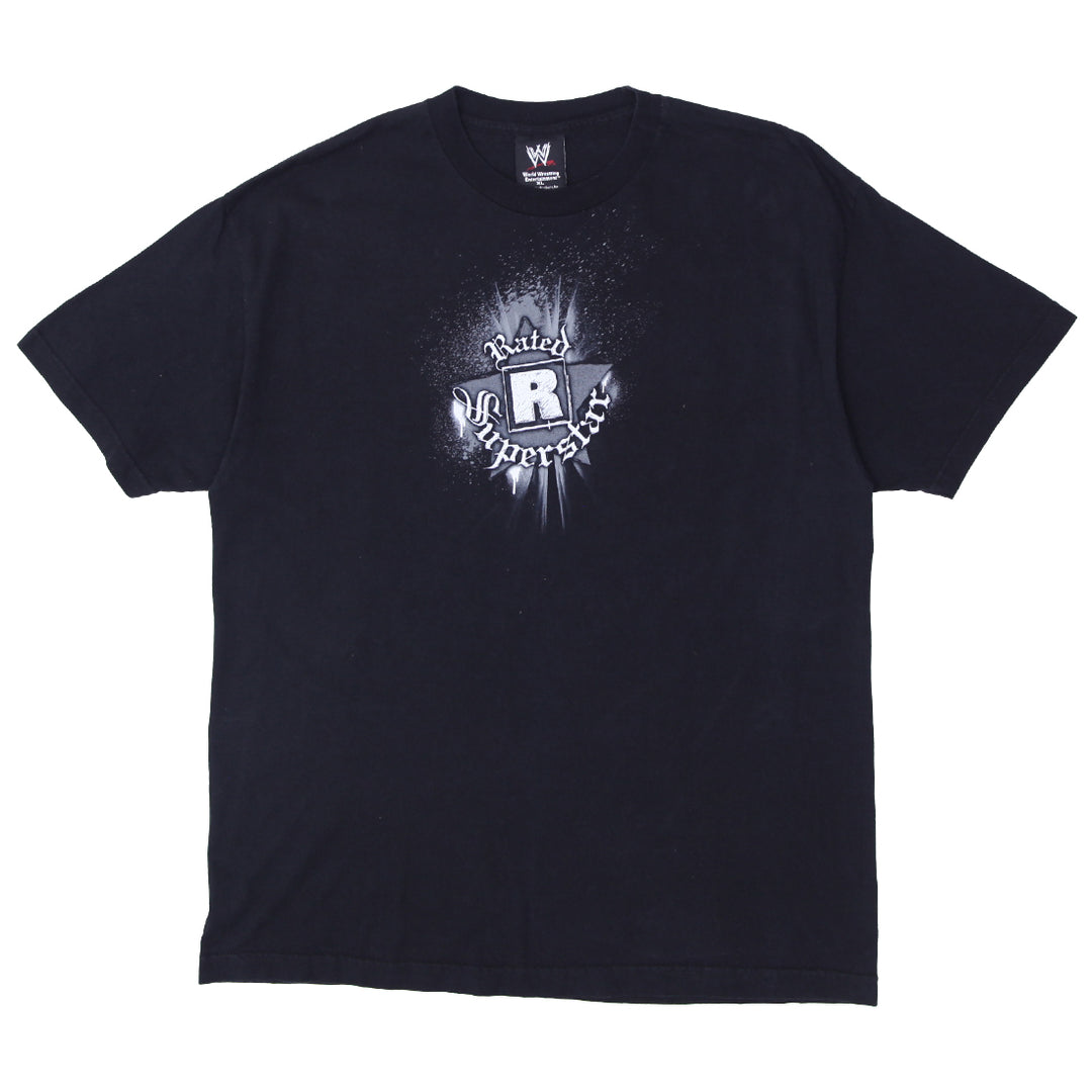 2002 Vintage Edge Rated R Superstar WWE T-Shirt Black XL - Fashion Rerun Vintage Migration_T-Shirt