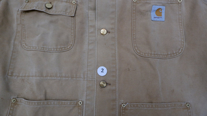 Vintage Mens Carhartt Slightly Distressed Jacket Brown Workwear Canvas | Migration_Jackets UAENAT20 - Alterna | Fashion Rerun