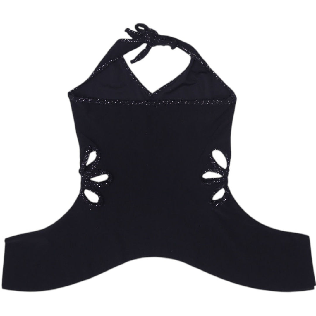 Y2K Cutout Sparkly Halter Top Size S | Migration_Y2K Tops - Side View | Fashion Rerun