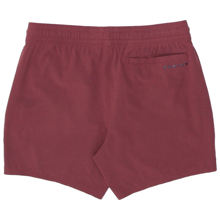 Mens Oakley Boardshorts Maroon Quick Dry Drawstring Casual