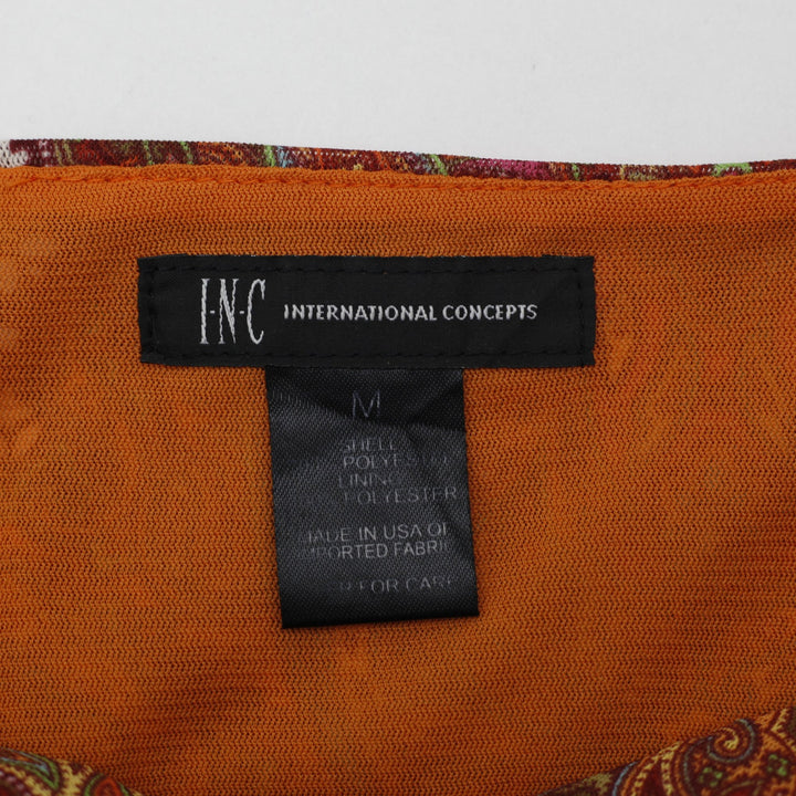 Y2K Ladies Paisley INC International Concepts Camisole Tank Top Size M