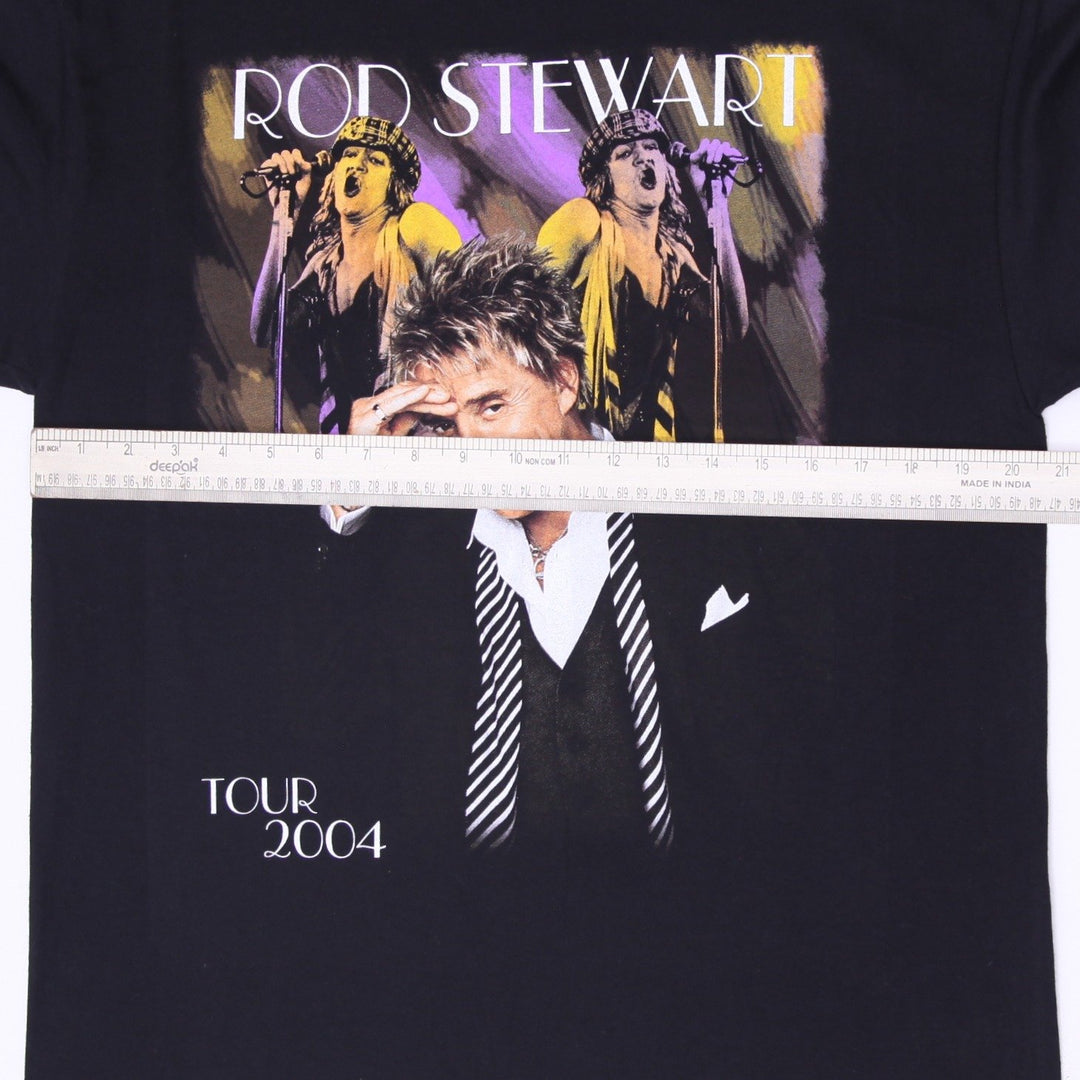 Vintage 2004 Rod Stewart Concert Tour T-Shirt Size L