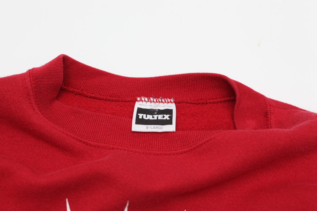 Vintage Tultex NBA Chicago Bulls Red Crewneck Sweatshirt