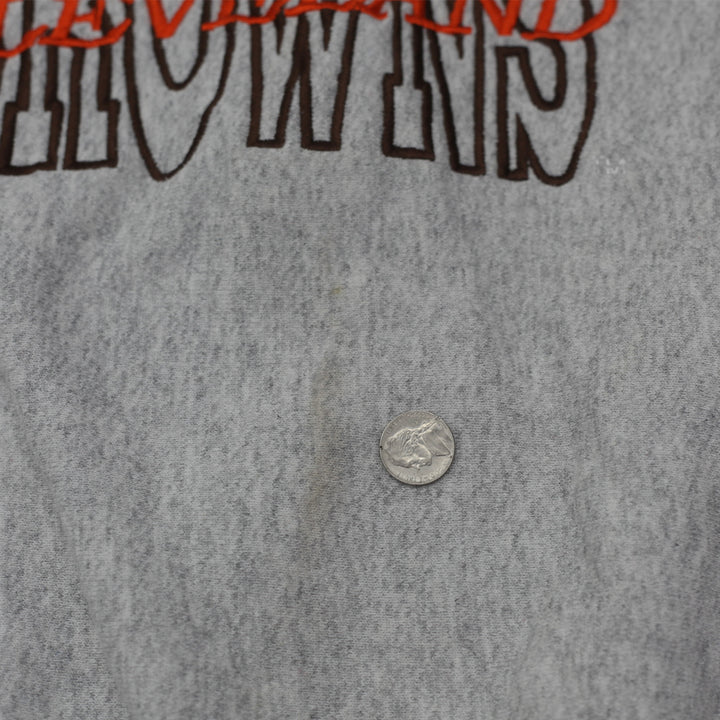 Vintage The Game Cleveland Browns Embroidered Sweatshirt Made In USA L - Fashion Rerun Vintage Migration_Sweaters