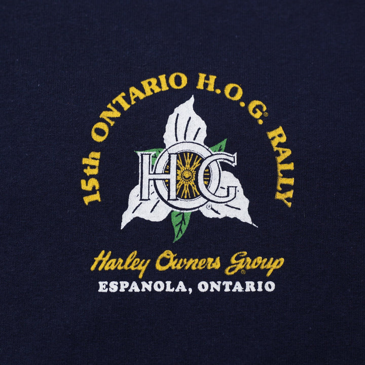 Vintage 2003 Harley-Davidson 15th Ontario Provincial H.O.G. Rally T-Shirt Size L