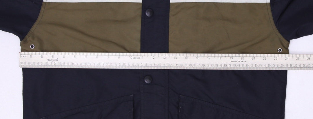 Stussy Black Olive Block Lightweight Jacket Size M