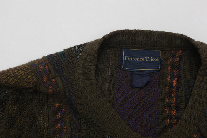 Vintage Florence Tricot Knitted Coogi Style Sweater - Fashion Rerun Vintage Migration_Sweaters