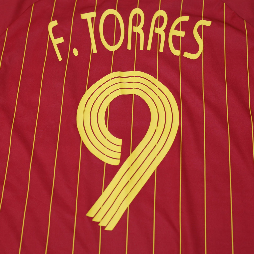 Mens Adidas Spain 2006 World Cup Home Football Shirt F. Torres #9 Size XL