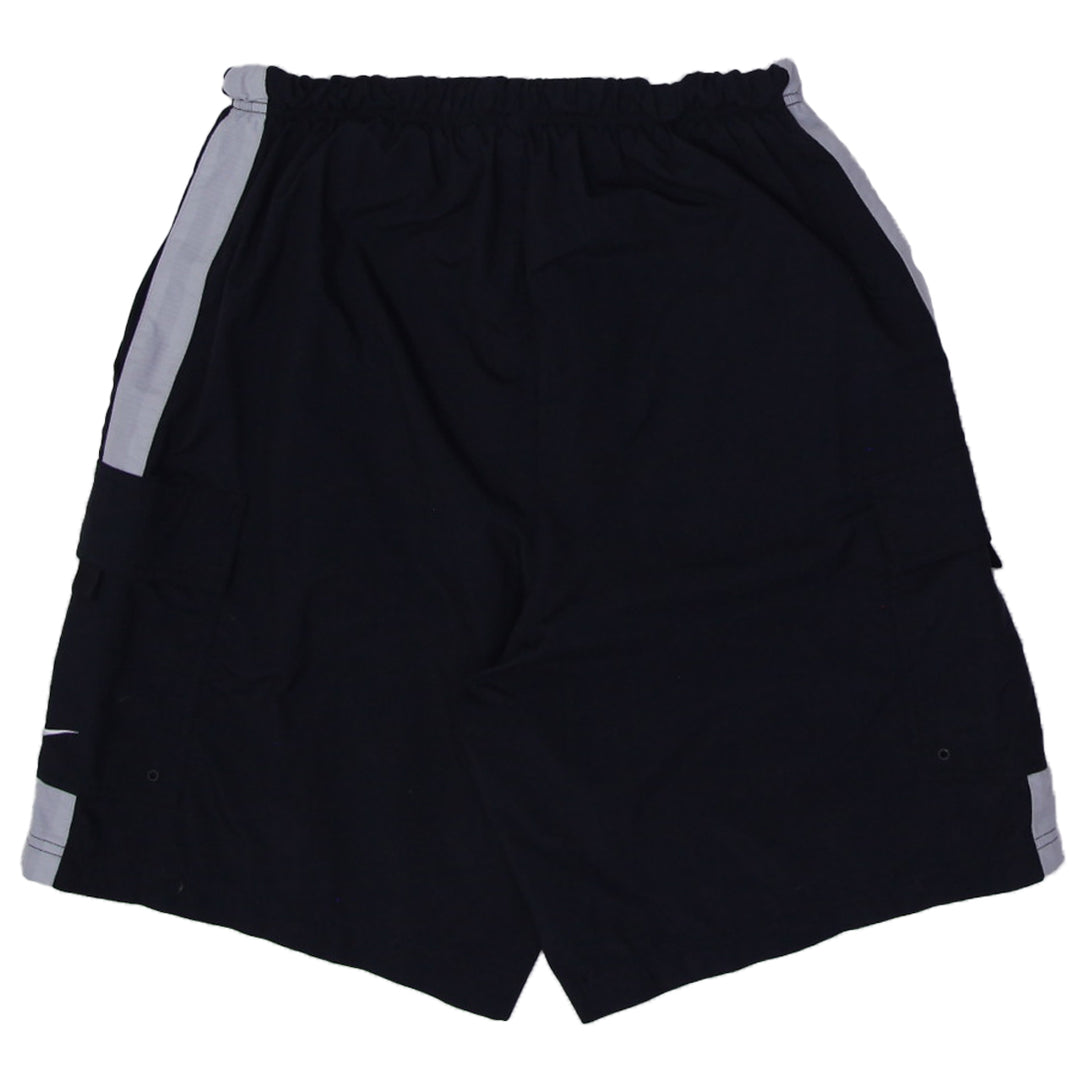Vintage Nike Black Cargo Nylon Shorts | Migration_Shorts UAENAT20 - Side View | Fashion Rerun