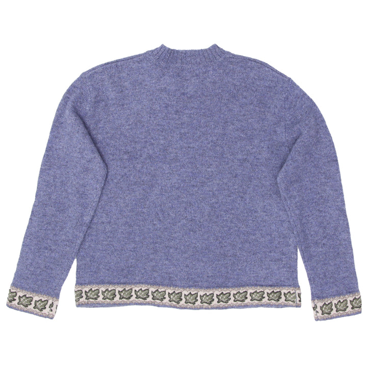 Vintage Woolrich V-Neck Sweater Wool Size Large, Blue Haze Ladies - Fashion Rerun Vintage Migration_Sweaters