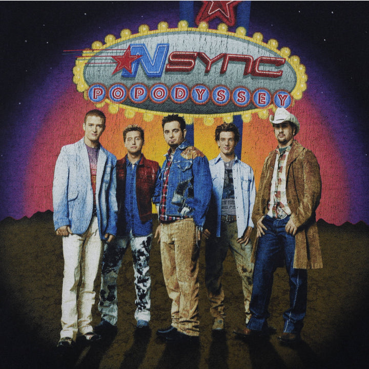 Vintage 2001 NSYNC PopOdyssey Tour T-Shirt Size S