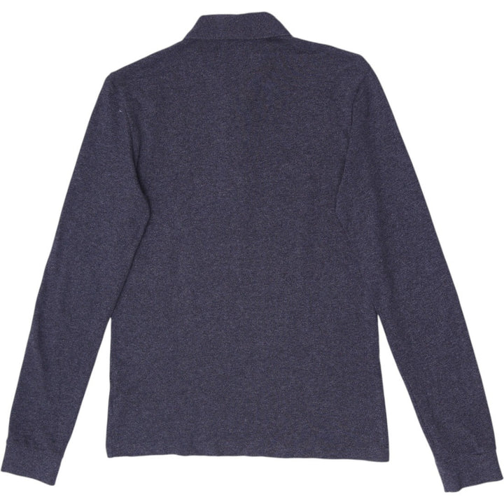 Mens Lacoste Long-Sleeve Classic Fit Polo T-Shirt Dark Heather Grey Size XS
