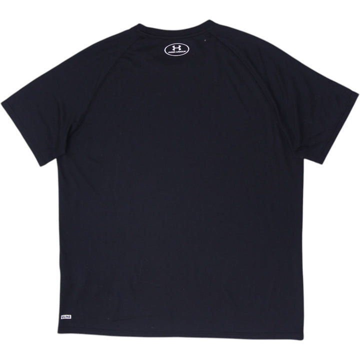 Mens Under Armour HeatGear Black T-Shirt Short Sleeve Athletic