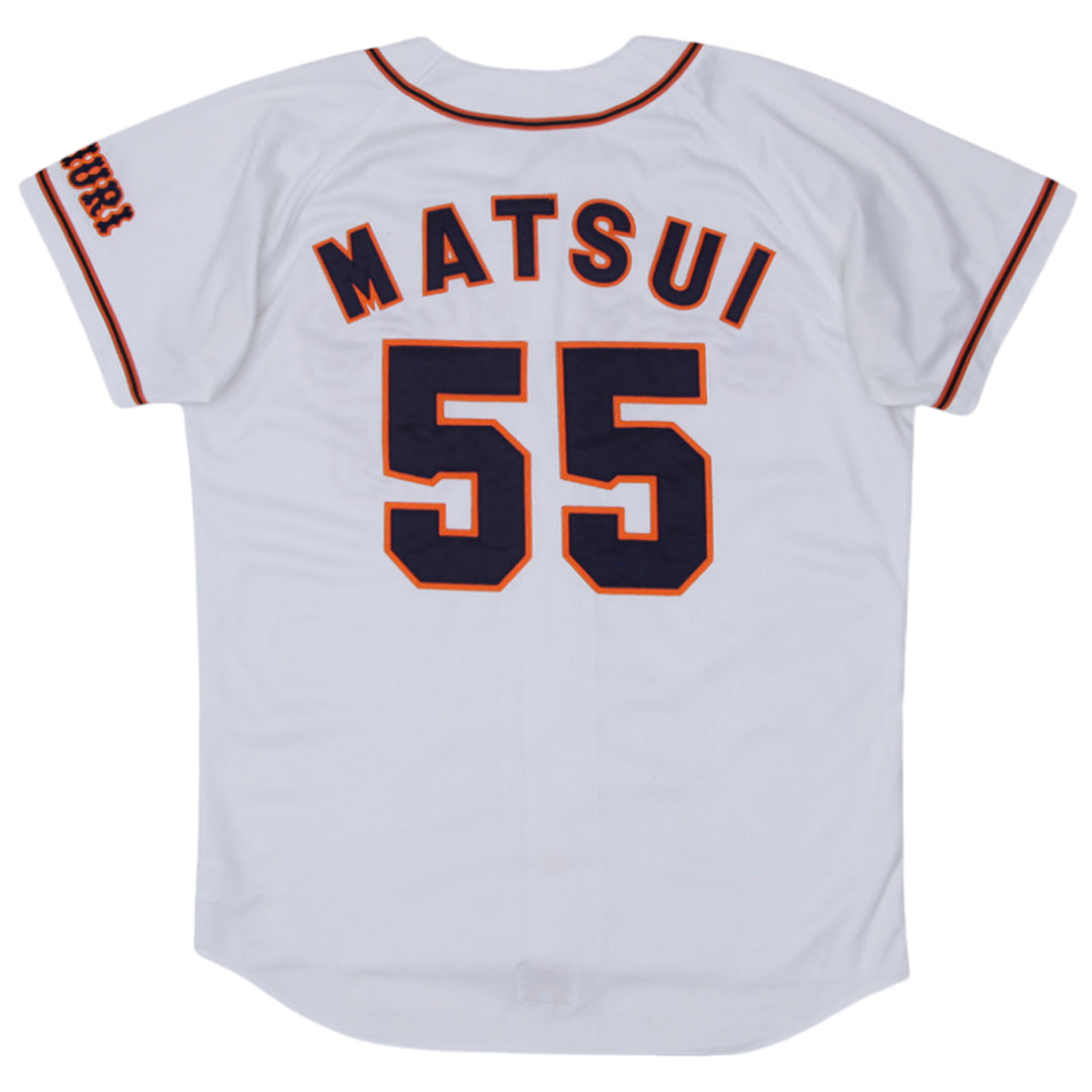 Vintage Tokyo Yomiuri Giants Matusi # 55 Baseball Jersey by Descente XO Size White - Fashion Rerun Vintage Migration_Jersey