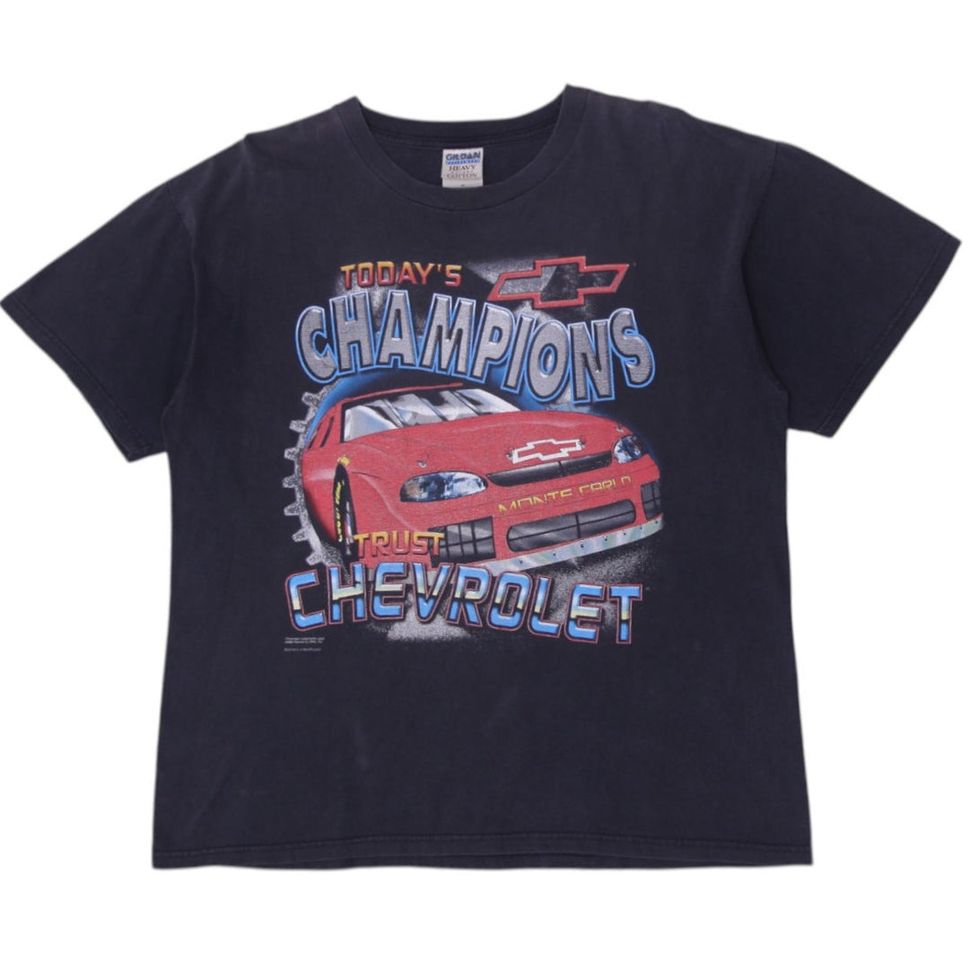 Vintage 1990s Chevrolet NASCAR Monte Carlo Black Racing T-Shirt XL | Migration_T-Shirts | Fashion Rerun