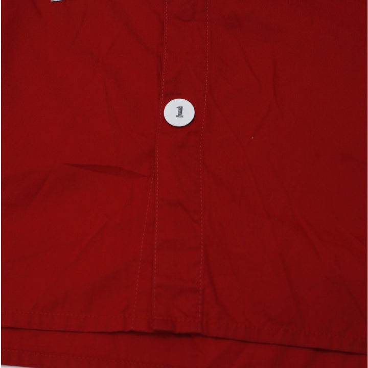 Mens JH Design Budweiser Racing Stitched Snap Button Shirt